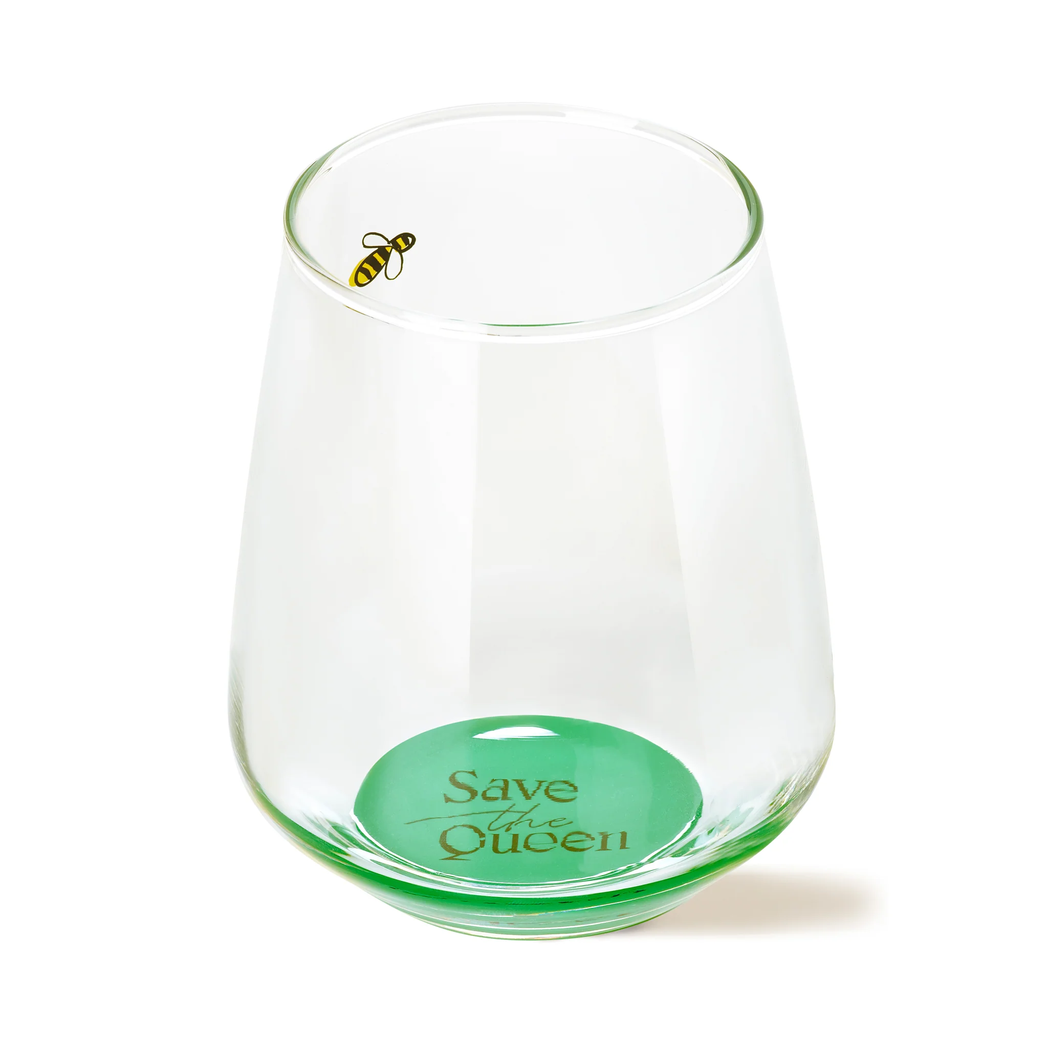 Save The Queen Glas Groen